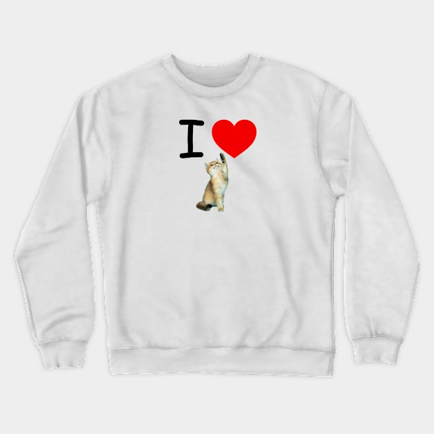 I HEART CARMEL KITTEN Crewneck Sweatshirt by EmoteYourself